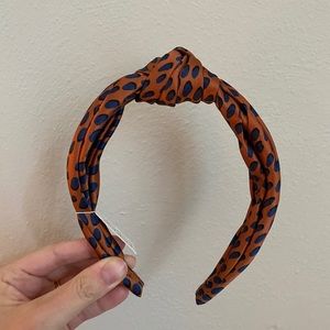 Polka dot top knot headband from J. Crew